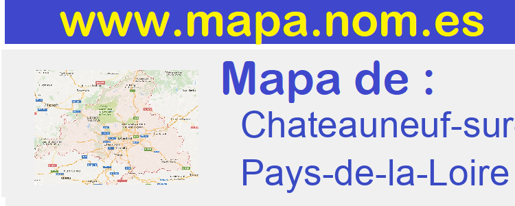 mapa de  Chateauneuf-sur-Sarthe