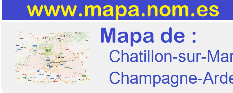 mapa de  Chatillon-sur-Marne