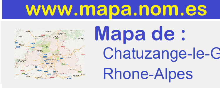 mapa de  Chatuzange-le-Goubet