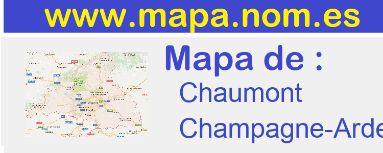 mapa de  Chaumont