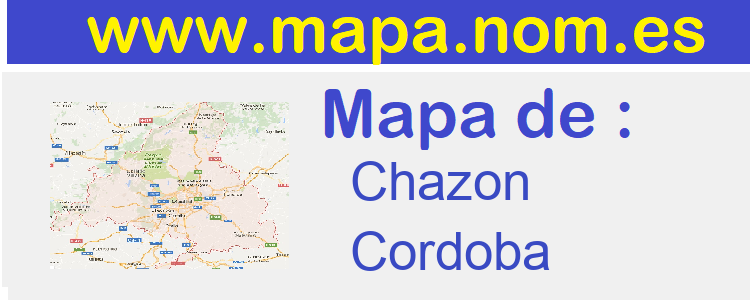 mapa de  Chazon