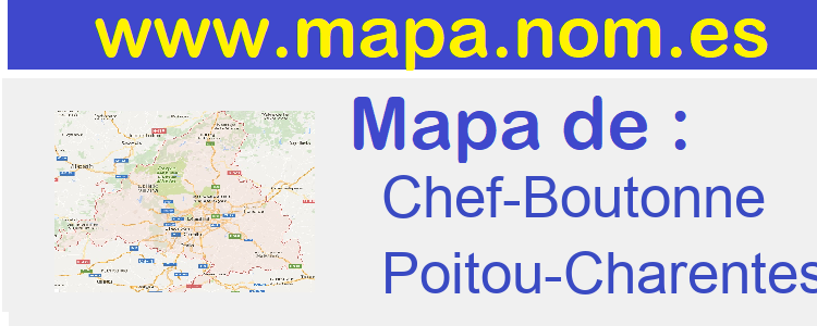 mapa de  Chef-Boutonne