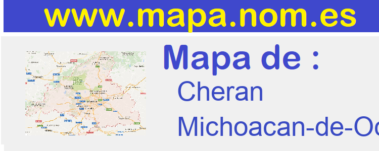 mapa de  Cheran