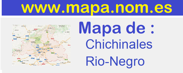 mapa de  Chichinales