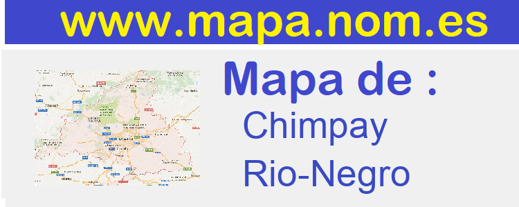mapa de  Chimpay