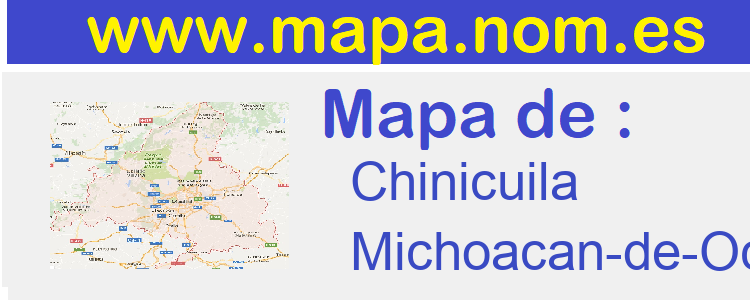 mapa de  Chinicuila