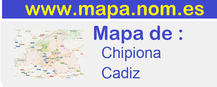 mapa de  Chipiona