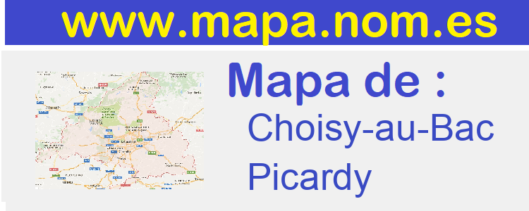 mapa de  Choisy-au-Bac
