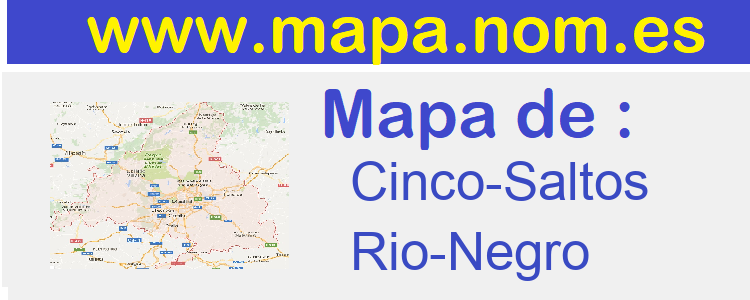 mapa de  Cinco-Saltos