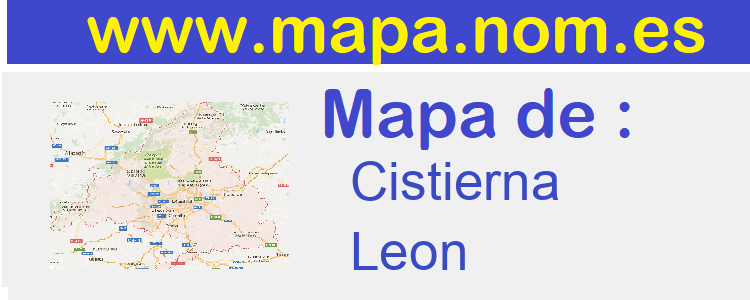 mapa de  Cistierna