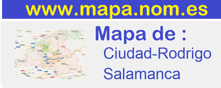 mapa de  Ciudad-Rodrigo