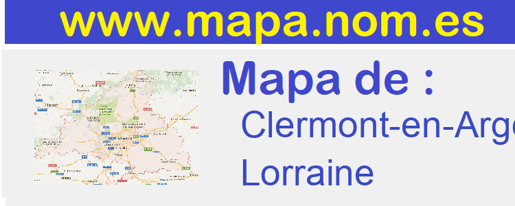 mapa de  Clermont-en-Argonne