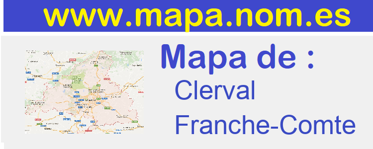 mapa de  Clerval