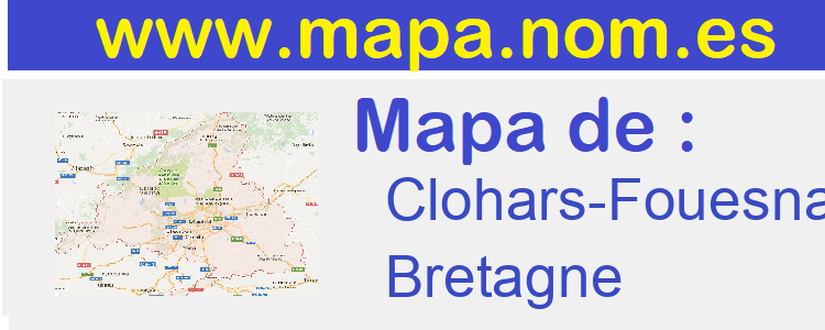 mapa de  Clohars-Fouesnant