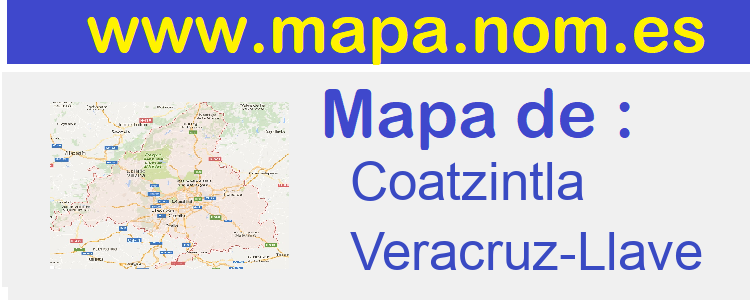 mapa de  Coatzintla