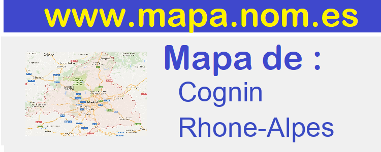 mapa de  Cognin