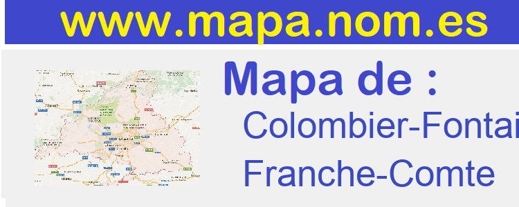 mapa de  Colombier-Fontaine