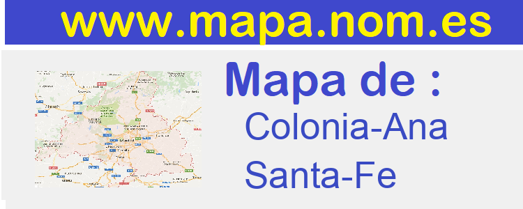 mapa de  Colonia-Ana