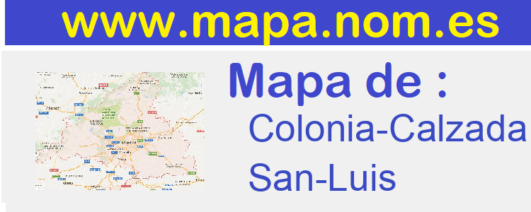 mapa de  Colonia-Calzada