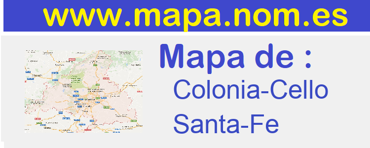 mapa de  Colonia-Cello