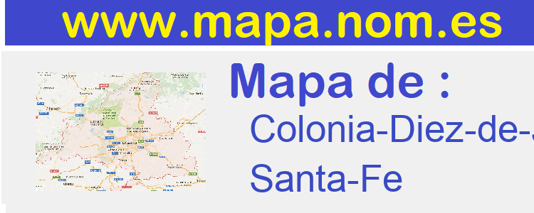 mapa de  Colonia-Diez-de-Julio
