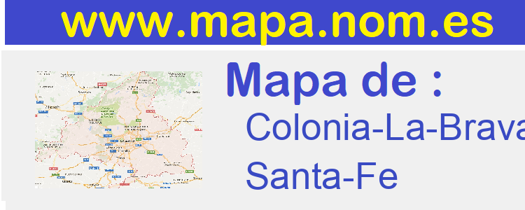 mapa de  Colonia-La-Brava
