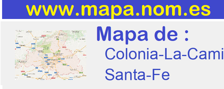 mapa de  Colonia-La-Camila