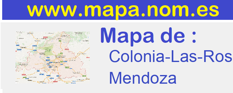 mapa de  Colonia-Las-Rosas
