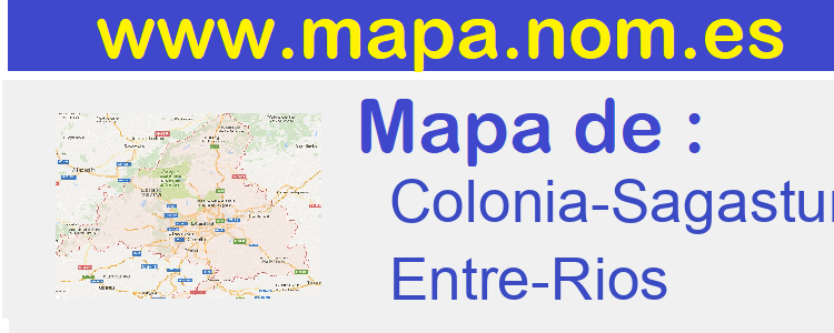 mapa de  Colonia-Sagastume