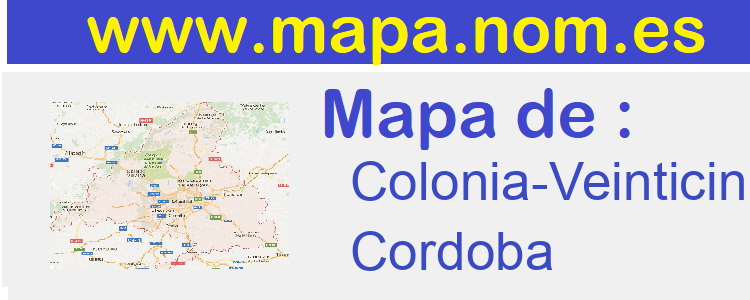 mapa de  Colonia-Veinticinco