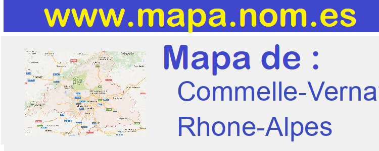 mapa de  Commelle-Vernay