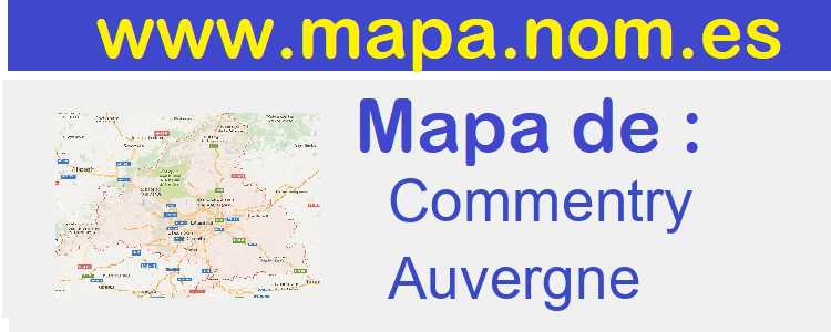 mapa de  Commentry