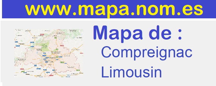 mapa de  Compreignac