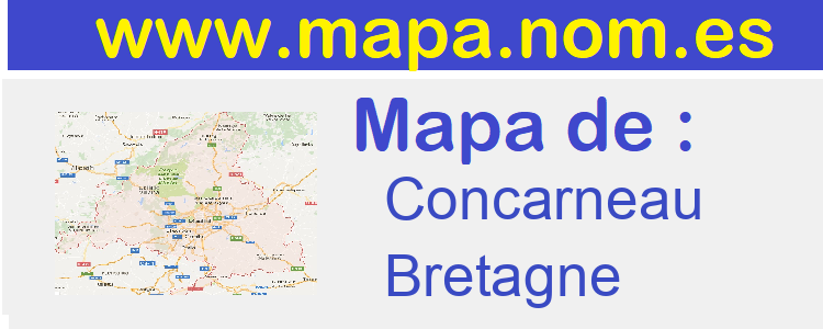 mapa de  Concarneau