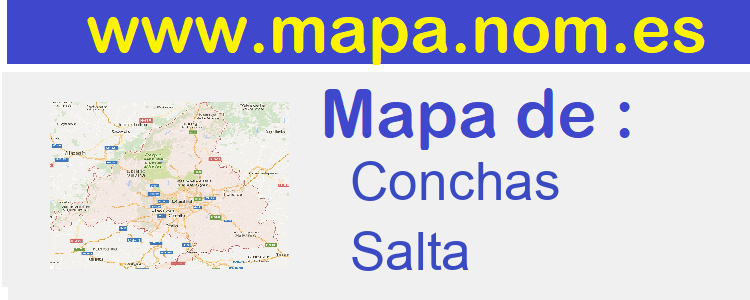 mapa de  Conchas