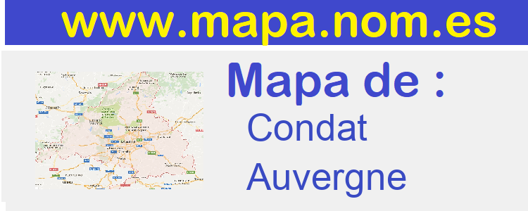 mapa de  Condat