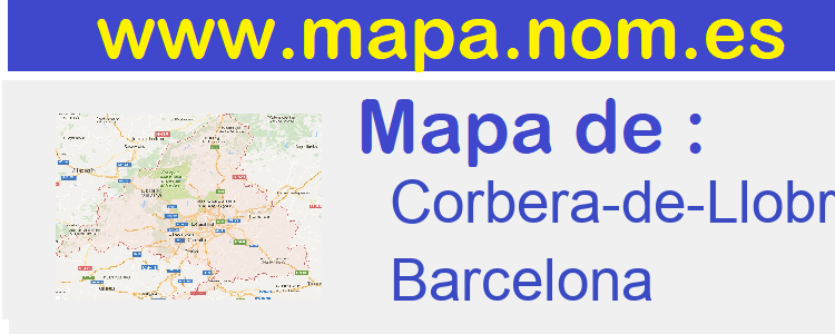 mapa de  Corbera-de-Llobregat