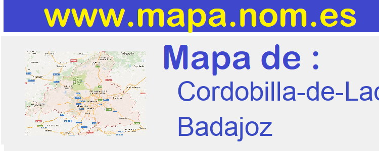 mapa de  Cordobilla-de-Lacara