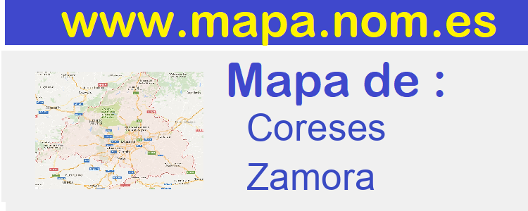 mapa de  Coreses
