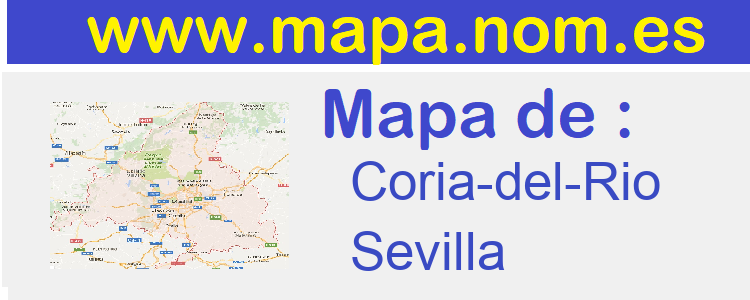mapa de  Coria-del-Rio