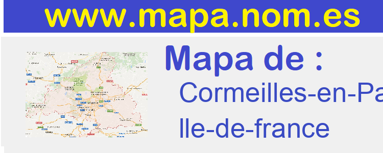 mapa de  Cormeilles-en-Parisis