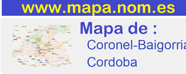 mapa de  Coronel-Baigorria