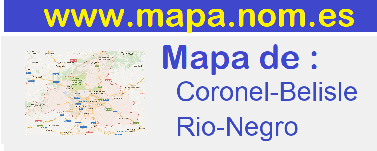 mapa de  Coronel-Belisle