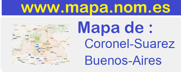 mapa de  Coronel-Suarez