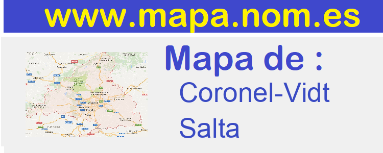 mapa de  Coronel-Vidt