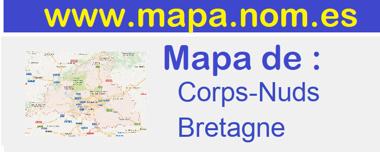 mapa de  Corps-Nuds