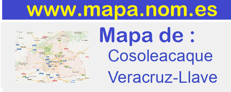 mapa de  Cosoleacaque