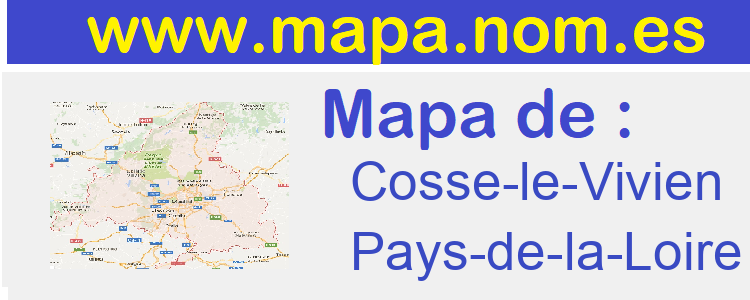 mapa de  Cosse-le-Vivien