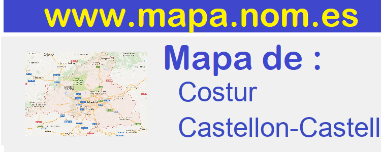 mapa de  Costur