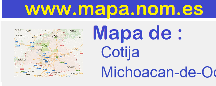 mapa de  Cotija
